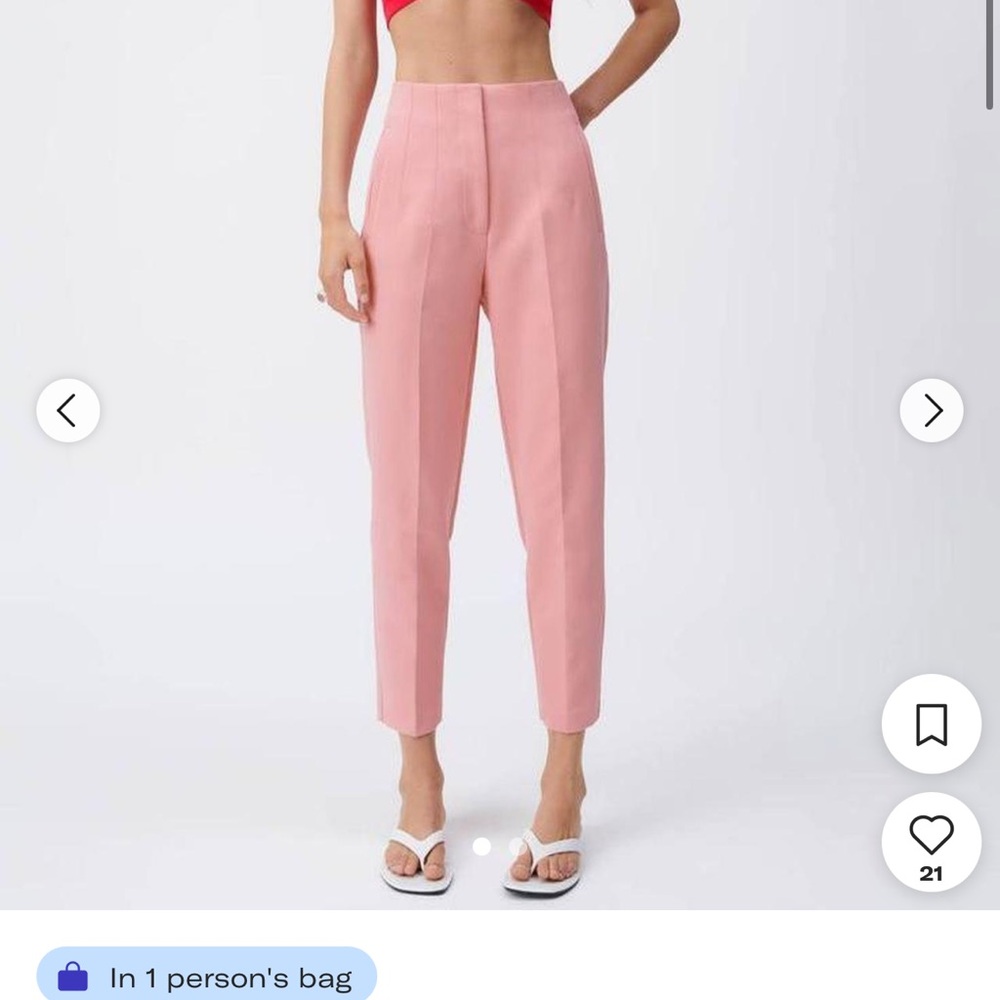 Zara Pink Women's Pants small